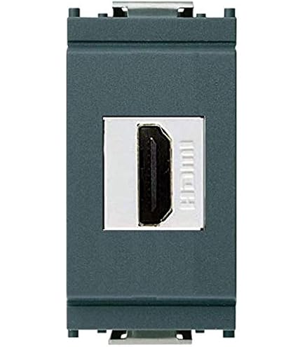 XMSJSIY 4 Pezzi Adattatore HDMI Keystone Femmina-Femmina - 4K@60Hz, Connettori Placcati Oro Per Pannelli A Parete, Nero