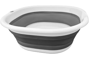 Tonkita Living Foldable Laundry Bowl 10L – Collapsible Multi-Purpose Wash Basin for Home, Camping & Kitchen