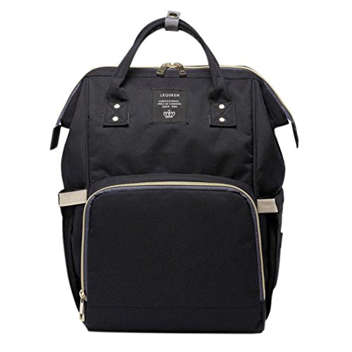 Preisvergleich Produktbild Baby Wickeltasche Reise Rucksack, Minuya Wasserdicht Stoffe, Multifunktional, Reißverschluss Wickelrucksack Tasche, Modern Einzigartig Tragbar Handtasche Organizer, Große Reisetasche für Mutter und Baby