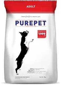 Purepet Chicken and Vegetable Adult Dry Dog Food - 20kg