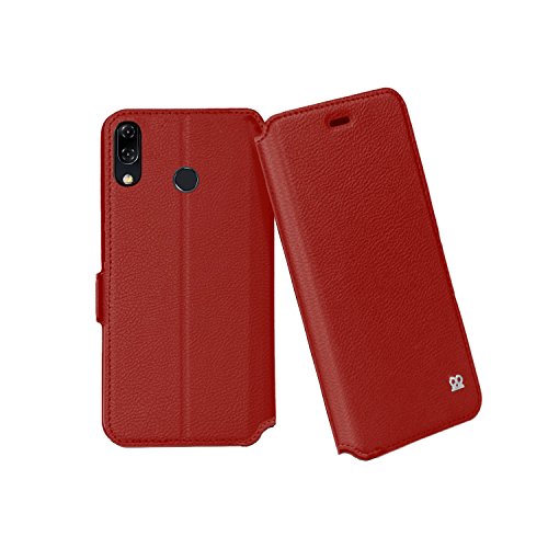 IBROZ ASUS Zenfone Max M1 (5.5") Etui Housse Folio (ZB555KL) Rouge - (ASUS Partner)