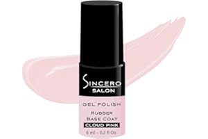 ‎SINCERO SALON Sincero Salon - Rubber Base Gel Cloud Pink - Nagelhärter - UV Nagellack - Gel Nagellack für Nagelschutz - Gel Nail Polish für beschädigte Nägel - UV Gel Nagellack für Nägel - UV Lack für Maniküre