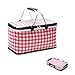 Produktbild YDYL-LI Faltbarer Picknickkorb 29L Große Isolierte Tasche für Picknickgetränke Kühltasche Faltbare Isolierbox mit 2 Aluminium-Tragegriffen für Familien-Outdoor-Parties. Reise-Picknick-BBQ