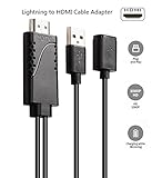 Veetop lightning al cavo HDMI , cavo HDMI adattatore AV digitale lightning per iphone,samsung ,ipad cavo ad altà velocità da light a hd 1080P