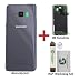Produktbild iTG® Original Akkudeckel Reparatur-Set für Samsung Galaxy S8 Plus S8+ Grau (Orchid Grey) - Original Samsung Rückseite Batterieabdeckung für SM-G955F + Vormontierte 3M Klebefolie + Werkzeug-Set