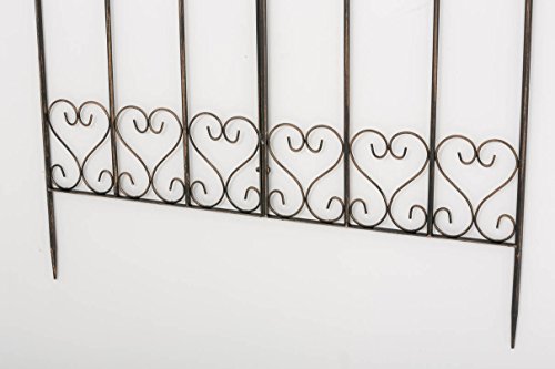 CLP Metall-Rankgitter FLIEDER, 150 x 100 cm, aus Eisen, im rustikalen Landhausstil, Stabstärke 1,5 cm bronze - 7