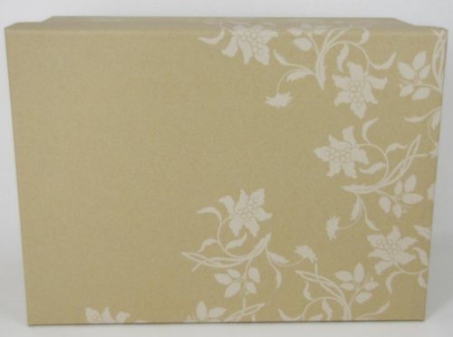 Aufbewahrungs Box Ornamente umweltbewußt aus Recycling -Material natur / creme - 2