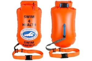 MALMSTEN Supporto Boa Gonfiabile Galleggiante per Il Nuoto in Acque Libere 30L Sacca Impermeabile Sacca Impermeabile per nuotatori in Mare Aperto e Atleti di Triathlon Misure 64x30 cm