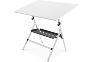 Rocada - Mesa de Dibujo Inclinable, Mesa Arquitectura Pofesional, Plegable, Ligera, Regulable, 80 x 120 cm