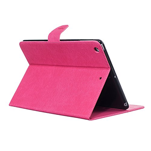 iPad Air Hülle, Deenor Stilvoll 3D Drucken Feather und Vögel Serie Brieftasche Tasche PU Leder Flip Protective Stand Tasche Schutzhülle Hülle für Apple iPad Air (2013 Version).[ Feather-Pink] - 7