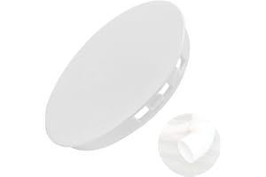 DEVANTIA Endstück Abdeckung für Rohr 100-105mm - Rohrstopfen DN 100-105mm mit Klickverschluss, Muffenstopfen mit Klicksystem, Rohrdeckel für Lüftungsrohr, Regenrohr, Abwasserrohr, Drainagerohr (1 Stück Weiß)