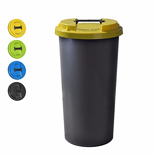 KUEFA BSC6 LA – 60L Mülleimer / Müllsackständer / Gelber Sack Ständer (Gelb, Gelber Sack) - 2