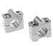 Generic 28mm Universal CNC Billet Handlebar Mount Clamp Riser Handle Bar Risers Pack of 2 - silver RS.870.00