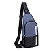 Produktbild Herren Umhängetasche, Messenger Bag Multifunktions-USB-Anti-Diebstahl-Brusttasche Brust Männer kleine Tasche für Outdoor-Reiten Wandern Tourismus Business School,Blau