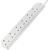 Belkin E-Series 6 Plug SurgeStrip Surge Protected Extension Lead - 3 m, White