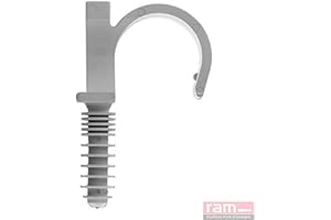 RAM CHEVILLES ET FIXATIONS Ram - Ramclip Simple, 20mm, Gris, Seau de 100