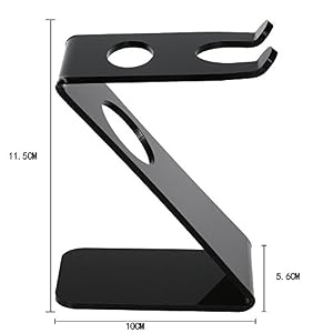 Anself Acrylic Men's Shaving Straight Razor Brush Holder Z Shape - Image 3