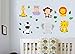 Childrens Jungle Animals with Leaves - Pack of 18 - Wall Art Vinyl Printed Stickers