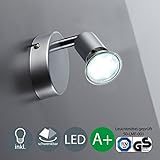 B.K.Licht LED Wandleuchte schwenkbar inkl. 1 x 3W...