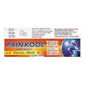 PAINKOOL Ayurvedic Muscle Pain relief bam - 25 Gram by Trrust Health Care