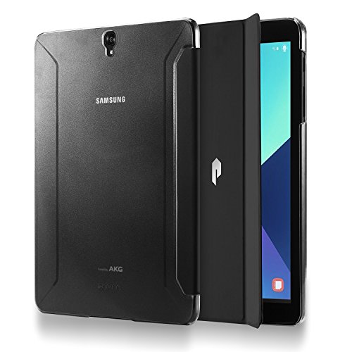 Poetic Slimline Galaxy Tab S3 9,7 Schlank Passen Tri-fold Cover Folio Stehhülle mit Automatische Schlaf / Wach-Funktion für Samsung Galaxy Tab S3 9,7 (2017) Schwarz - 2