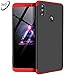 Price comparison product image Huawei Honor Note 10 Case, 360 Full Body Protection 3 in 1 Combination PC Hard Anti-Scratch Ultra-Thin Matte Slim Shockproof Case Cover for Huawei Honor Note 10 [Black + Red]