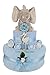 Baby Boys Blue Dumbo Elephant Nappy Cake Hamper FREE DELIVERY (Two Tier)