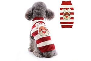 PETCARE Christmas Pet Dog Sweater Holiday Classic ugly Apparel Jumper For Small Medium Dogs,Cartoon Winter Warm Puppy Cat Dog Clothes Knitwear