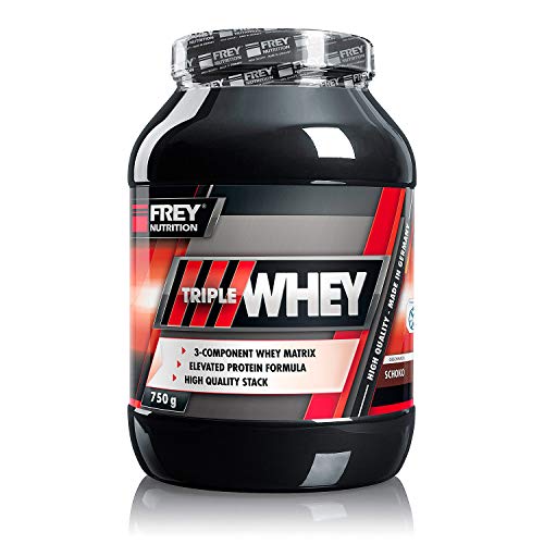 Frey Nutrition Triple Whey Schoko Dose, 1er Pack (1 x 750 g)