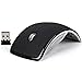 Produktbild Generic USB 2,4 gHz faltbare kabellose Maus mit Scroll Maus mit ARC Faltschrank Optisch Funk Empfänger für Notebook PC - Schwarz