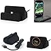 Produktbild K-S-Trade Dockingstation für Yota YotaPhone 2 Docking Station Micro USB Tisch Lade Dock Ladegerät Charger inkl. Kabel zum Laden und Synchronisieren, schwarz