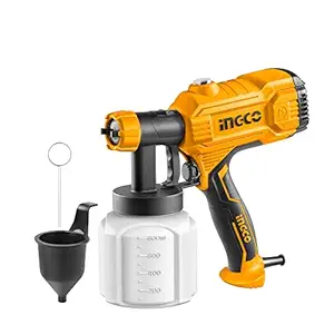 INGCO Spray Gun, 800ml Electric Spray Gun | 50DIN-s | 1.5mm Copper Nozzle | 380 Ml/min Paint Sprayer, Corded Painting Machine Suitable for Base Coat Spray Gun for Auto Paint