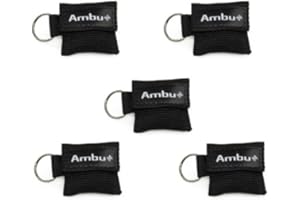 5x AMBU LifeKey Schlüsselanhänger Beatmungsmaske in schwarz