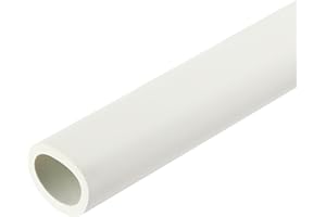 QUARKZMAN Tube d'Isolation en Mousse pour Tuyau, Conduits Isolants Thermique 61cm/24", Tuyaux Caoutchouc en Mousse ID 32mm OD 44mm pour Support Poignée Chauffage Tube Climatisation, Blanc