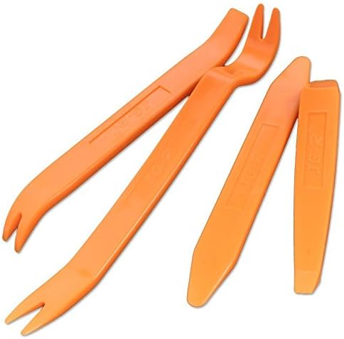 4 Pcs Auto Door Clip Panel Trim Removal Tool Kits for Car Dash Radio Audio Installer Pry Tool