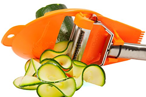 KochWunder Julienne- & Spiralschneider Set inkl. einem abnehmbaren 2-Klingen-Duo-Schälers - 2
