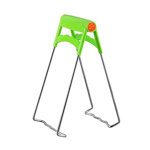 Singeru Pinzas de sujeción para vajilla de Cocina, Acero Inoxidable, Mango de plástico Aislamiento del Calor, Plegables, universales
