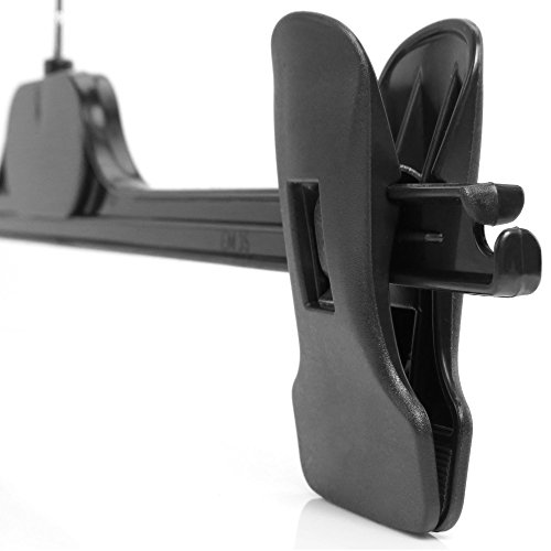 10 Kunststoff Kleiderbügel mit verschiebbaren Klemmen, 35cm Hangerworld - 5