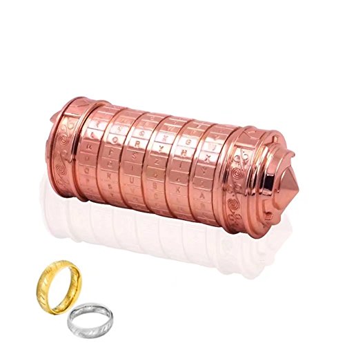 Lincman-GQF Código Da Vinci Mini Cryptex con dos anillos para el día de San Valentín interesantes juegos de cumpleaños fresco Ideas Creativas regalos románticos para HI