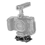 【NOTA】La placa de base está firmemente sujeta a la parte inferior de la jaula mediante dos tornillos 1/4. Solo funciona con SMALLRIG BMPCC Half Cage 2255. Asegúrese de que la jaula que compró es la correcta