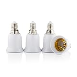 LACARI 4x Premium Lampenadapter - E14 auf E27 Lampenfassung - Konverter für Halo