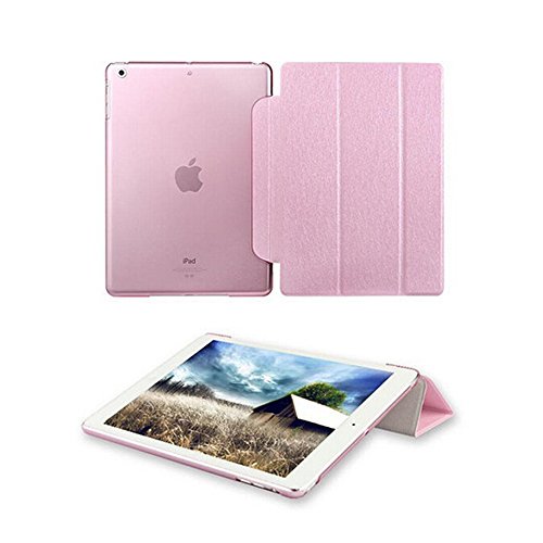 für Apple ipad mini 1 / mini 2 Ledertasche Case Hülle – Yihya Ultra Slim PU Leder Klappbar Cover Kunstleder Schutzhülle mit Standfunktion und Auto Sleep / Wake Up + Displayschutzfolie & Stift – Pink - 3