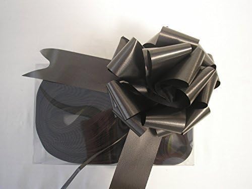 30 x Rapid Satin Pull Bows - BLACK 31mm (4" Inch Wide when Formed) for Gift Decorations, Flower Bouquets & Arrangements, Baskets, Wedding Cars, Floral Tributes, Arts & Crafts, Christmas Hampers