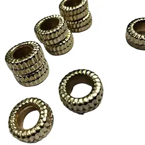 Wk India Pigeon Rings, Golden Zig ZAK Pigeon Rings, 100 Pcs per Pack, (Pack 1)