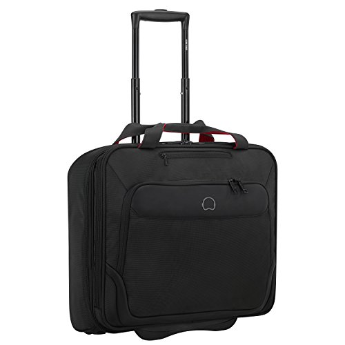 DELSEY PARVIS PLUS Mallette ordinateur a roulettes, 33 litres, noir