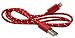 Produktbild USB Lightning Ladekabel female Datenkabel 1 Meter aus Textil in Rot von VAPIAO