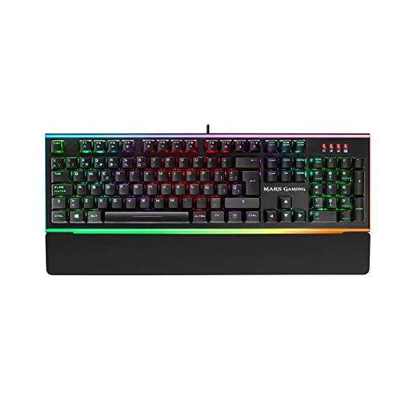 Mars Gaming MK6, teclado óptico-mecánico, LED Dual Chroma RGB, switch marrón