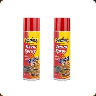 Preisvergleich Produktbild Optima Trennspray 500ml Dose ( 2er Pack ) Trennfett Grillspray Backtrennmittel