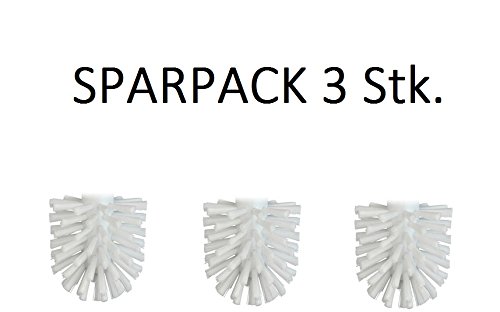 Preisvergleich Produktbild Keuco 01864004000 Toilettenbürstenkopf lose weiß 3 Stück im Sparpack