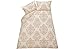 Eve Damask Natural Bedding Set - Kingsize.